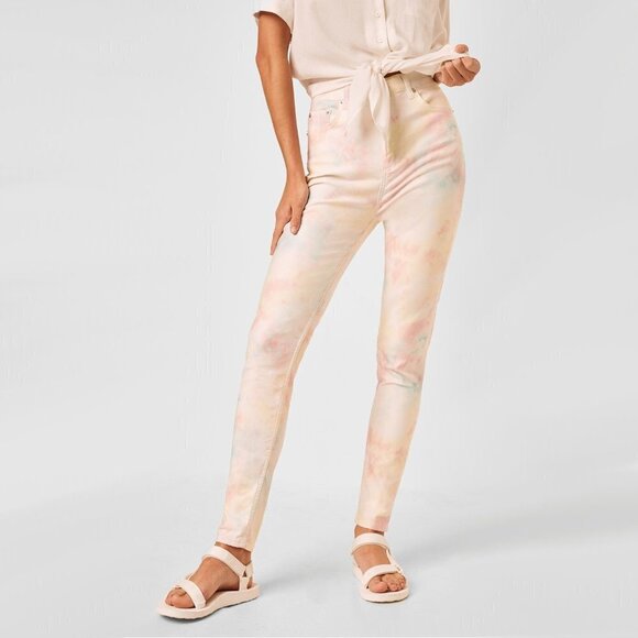 NWT French Connection tie dye print high waist skinny jeans - Picture 1 of 8